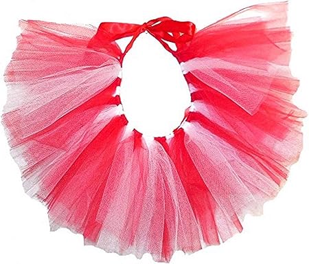 Team Spirit Tulle Tutu for Dogs or Cats, X-Small, Red White