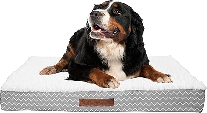 Wags N' Whiskers Cadbury Chevron Large Orthopedic Pet Bed