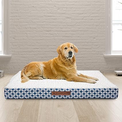 Wags N' Whiskers Dalton Chain Gate Jumbo Orthopedic Pet Bed