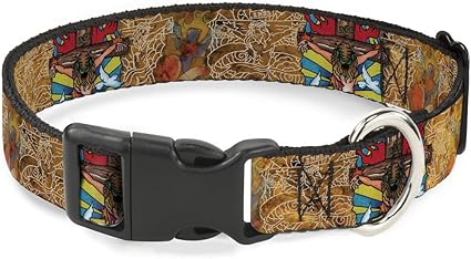 Buckle-Down Cat Collar Breakaway Tattoo Johnny Religious 6 to 9 Inches 0.5 Inch Wide