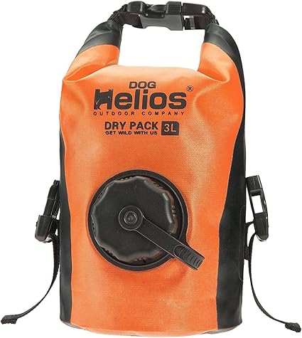 Dog Helios 'Grazer' Waterproof Outdoor Travel Dry Food Dispenser Bag, 3L, Orange