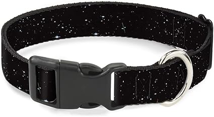 Cat Collar Breakaway Deep Space2 Black White 9 to 15 Inches 0.5 Inch Wide