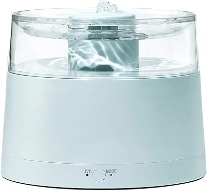 Cat Water Fountain with Wireless Pump, [Separation of Water and Electricity] [99.99% Safe and Clean] Automatic Cat Fountain, Smart Modes, Easy to Clean, Ultra Quiet Pet Water Fountain, Green