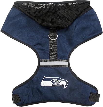 Pets First Seattle Seahawks Harness, Small