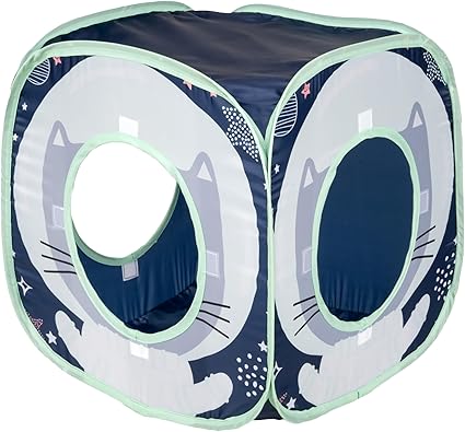 Kitty City Jungle Cat Cube Combo, Collapsible Cat Cube, Cat Bed, Tunnel, Cat Toy