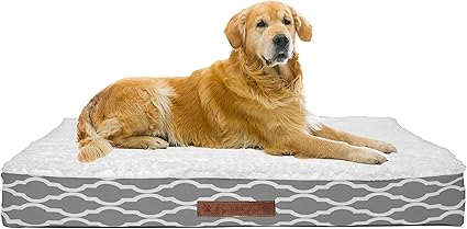 Wags N' Whiskers Trieste Narrow Trellis Orthopedic X-Large Large Pet Bed