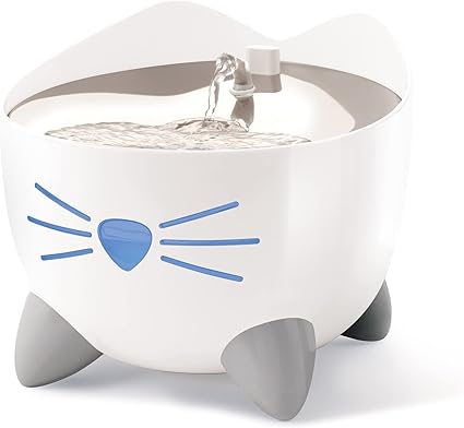 Catit PIXI Smart Water Fountain – Automatic Cat Drinking Fountain with UV-C Clarifier Light and App Support,White