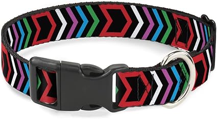 Cat Collar Breakaway Arrows Black Multi Color 6 to 9 Inches 0.5 Inch Wide