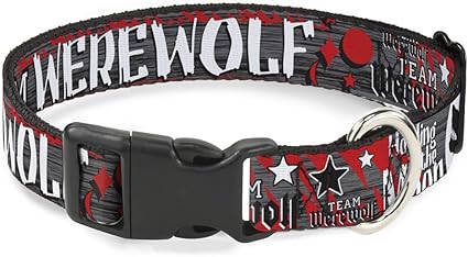 Buckle-Down Plastic Clip Collar - Team Werewolf - 1.5