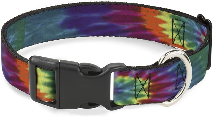 Buckle-Down Cat Collar Breakaway Tie Dye 9 to 15 Inches 0.5 Inch Wide