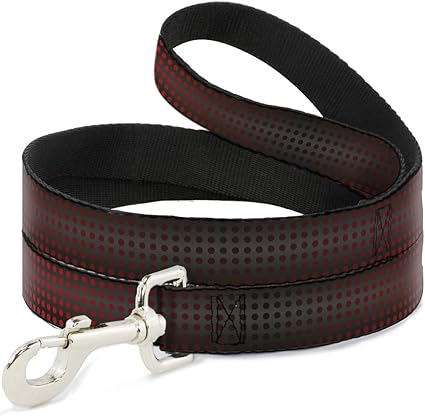 Buckle-Down Pet Leash - Micro Polka Dots Transitions Black/Red - 6 Feet Long - 1