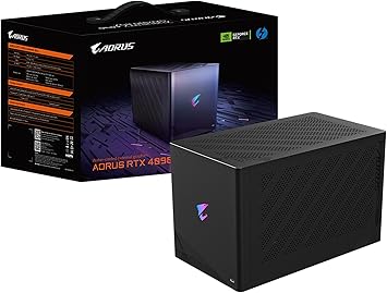 GIGABYTE AORUS RTX 4090 Gaming Box eGPU, WATERFORCE All-in-One Cooling System, Thunderbolt 3, GV-N4090IXEB-24GD External Graphics Card