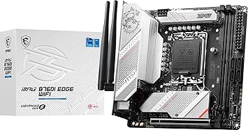 MSI MPG B760I Edge WiFi Gaming Motherboard (Supports 12th/13th/14th Gen Intel Processors, LGA 1700, DDR5, PCIe 5.0, M.2, 2.5Gbps LAN, USB 3.2 Gen2, HDMI/DP, Wi-Fi 6E, Bluetooth 5.3, Mini-ITX)