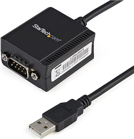 StarTech.com USB to Serial Adapter - 1 port - USB Powered - FTDI USB UART Chip - DB9 (9-pin) - USB to RS232 Adapter (ICUSB2321F)