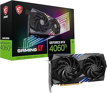 MSI Gaming GeForce RTX 4060 Ti 16GB GDRR6 Extreme Clock: 2655 MHz 128-Bit HDMI/DP Nvlink TORX Fan 4.0 Ada Lovelace Architecture Graphics Card (RTX 4060 Ti Gaming X 16G)