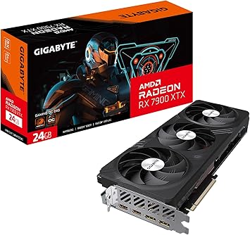 GIGABYTE Radeon RX 7900 XTX Gaming OC 24G Graphics Card, 3X WINDFORCE Fans, 24GB 384-bit GDDR6, GV-R79XTXGAMING OC-24GD Video Card