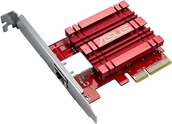 ASUS XG-C100C 10G Network Adapter PCI-E x4 Card with Single RJ-45 Port and Built-in QoS for use with Windows 10/8.1/8/7 and Linux Kernel 4.4/4.2/3.6/3.2 (XG-C100C)