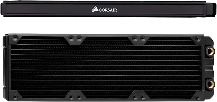 CORSAIR Hydro X Series XR5 360mm Water Cooling Radiator - Triple 120mm Fan Mounts - Premium Copper Construction - Easy Installation - Black