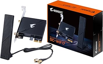 GIGABYTE WiFi 7 GC-WIFI7 (802.11/ Tri-Band WiFi/Bluetooth 5.3/ 4K-QAM/PCIe Expansion Card)