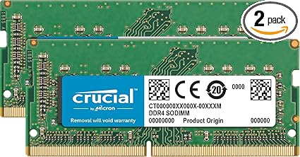 Crucial RAM 64GB Kit (2x32GB) DDR4 2666 MHz CL19 Memory for Mac CT2K32G4S266M, Multicolor