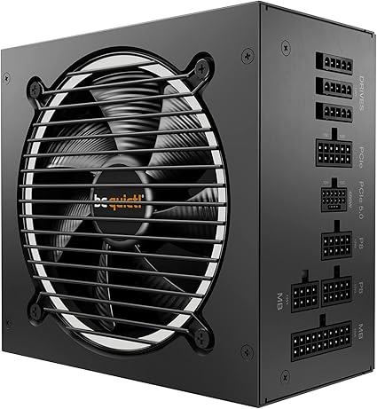 Pure Power 12 M 650W, ATX 3.0, 80 Plus® Gold, Modular Power Supply, for PCIe 5.0 GPUs and GPUs with 6+2 pin connectors, 12VHPWR Cable Included, Silent 120mm be quiet! Fan - BN503