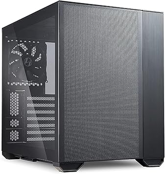 Lian Li O11 Air Small Case - Mini ITX - Mesh & Aluminum Panel - include 2 x 140MM PWM fans & 120mm PWM fan - up to 200mm long full ATX PSUs (O11AMX BLACK)