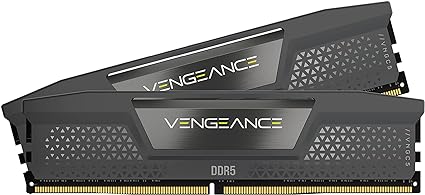 CORSAIR VENGEANCE DDR5 64GB (2x32GB) DDR5 5600MHz CL40 AMD EXPO Intel XMP iCUE Compatible Computer Memory – Gray (CMK64GX5M2B5600Z40)