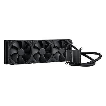 ASUS ProArt LC 420 All-in-one CPU Liquid Cooler with Illuminated System Status Meter and Three Noctua NF-A14 industrialPPC-2000 PWM 140mm Radiator Fans