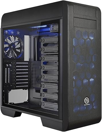 Thermaltake Core V71 Tempered Glass Edition E-ATX Full Tower Tt LCS Certified Gaming Computer Case CA-1B6-00F1WN-04