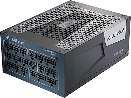 Seasonic Prime ATX3.0 PX-1600, 1600W 80+ Platinum, Full Modular, Fan Control in Fanless, Silent, and Cooling Mode, 12 Year Warranty, Perfect Power Supply for Gaming, SSR-1600PD2.