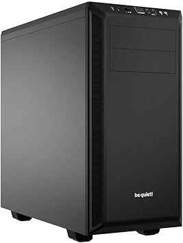 be quiet! Pure Base 600 ATX Midi Tower PC Case| 2 Pre-Installed Silent Wings Fans | Black | BG021