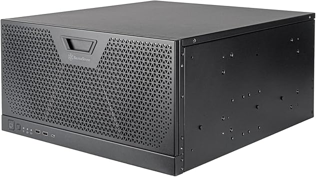 SilverStone Technology RM51 5U Rackmount Server Chassis with Dual 180mm Fans and Enhanced Liquid Cooling Capability, SST-RM51