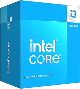 Intel Core i3-14100F Desktop Processor 4 cores (4 P-cores + 0 E-cores) up to 4.7 GHz