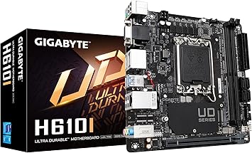 GIGABYTE H610I (H610/ Intel/LGA 1700/ Mini-ITX/ DDR5/ Single M.2/ PCIe 4.0/ USB 3.2 Gen1/ Intel GbE LAN Chip/Motherboard)