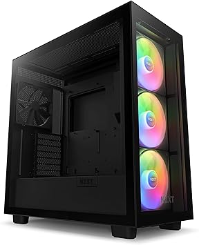 NZXT H7 Elite - CM-H71EB-02 - ATX Mid Tower PC Gaming Case - Front I/O USB Type-C Port - Quick-Release Tempered Glass Side Panel - Black (2023)