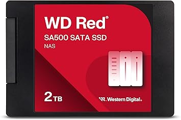 Western Digital 2TB WD Red SA500 NAS 3D NAND Internal SSD Solid State Drive - SATA III 6 Gb/s, 2.5