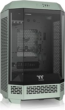 Tower 300 Matcha Green Micro-ATX Case; 2x140mm CT Fan Included; Support Up to 420mm Radiator; Optional Chassis Stand Kit Allows Horizontal Display; CA-1Y4-00SEWN-00; 3 Year Warranty