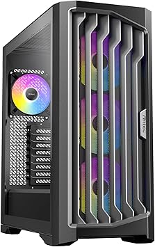 Antec Performance 1 FT ARGB, RTX 40 GPU Support, Temp. Display, 4 x ARGB Fans & ARGB Hub, Type-C, 2 x Tempered Glass Side Panels, Removable Top Fan/Radiator Bracket, Full-Tower E-ATX PC Case