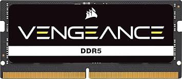 CORSAIR Vengeance SODIMM DDR5 RAM 16GB (1x16GB) 5600MHz CL48 Intel XMP iCUE Compatible Computer Memory - Black (CMSX16GX5M1A5600C48)