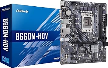 ASRock B660M MicroATX Motherboard B660M-HDV Intel B660 Series CPU (LGA1700) Compatible