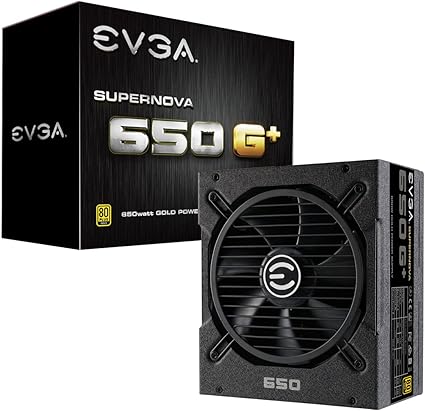 EVGA SuperNOVA 120-GP-0650-X1, 650 G+, 80 Plus Gold 650W, Fully Modular, FDB Fan, 10 Year Warranty, Includes Power ON Self Tester, Power Supply