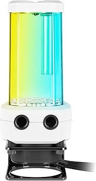 CORSAIR Hydro X Series XD5 RGB Pump/Reservoir Combo - D5 PWM Pump - 330ml Reservoir - Ten Individually Addressable RGB LEDs - Temperature Sensor - White