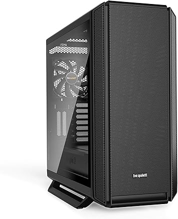 be quiet! Silent Base 802 Window ATX Midi Tower PC Case| 3 Pre-Installed Pure Wings 2 Fans | Sound Insulated | Tempered Glass Window | Black | BGW39