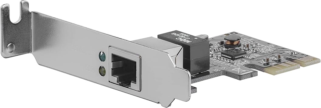 StarTech.com 1 Port PCIe Network Card - Low Profile - RJ45 Port - Realtek RTL8111H Chipset - Ethernet Network Card - NIC Server Adapter Network Card (ST1000SPEX2L)