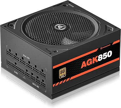 Power Supply 850W Fully Modular 80Plus Gold Certified PSU (ARESGAME, AGK850)