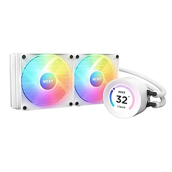 NZXT Kraken Elite 240 RGB RL-KR24E-W1 240mm AIO CPU Cooler Customizable 2.36