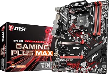 MSI Performance Gaming AMD Ryzen 2ND and 3rd Gen AM4 M.2 USB 3 DDR4 DVI HDMI Crossfire ATX Motherboard (B450 Gaming Plus Max)