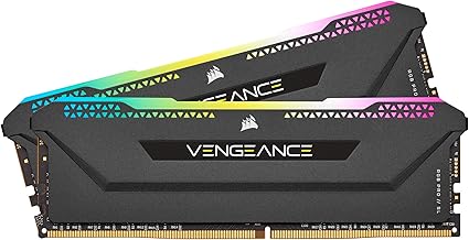 Corsair Vengeance RGB Pro SL 32GB (2x16GB) DDR4 3600 (PC4-28800) C18 1.35V Optimized for AMD Ryzen - Black (CMH32GX4M2Z3600C18)