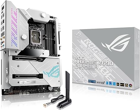 ASUS ROG Maximus Z690 Formula ATX Motherboard with Water Cooling, WiFi 6E, PCIe 5.0, DDR5, Thunderbolt 4 - For Intel 12th Gen CPU