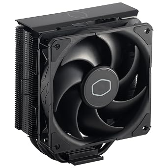 Cooler Master Hyper 212 Black CPU Air Cooler - Aluminium Finish, 4 Compact Continuous Direct Contact Heat Pipes, SickleFlow 120 Edge Fan, LGA1700 & AM5 Brackets - Black